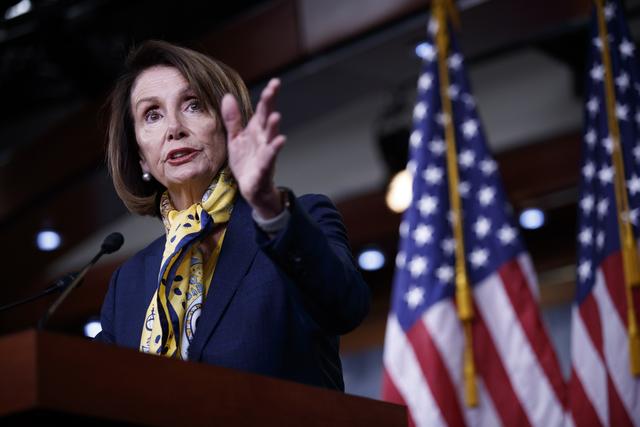 La présidente démocrate de la chambre des représentants, Nancy Pelosi, photographiée le 24 janvier 2019. [Keystone - EPA/SHAWN THEW]