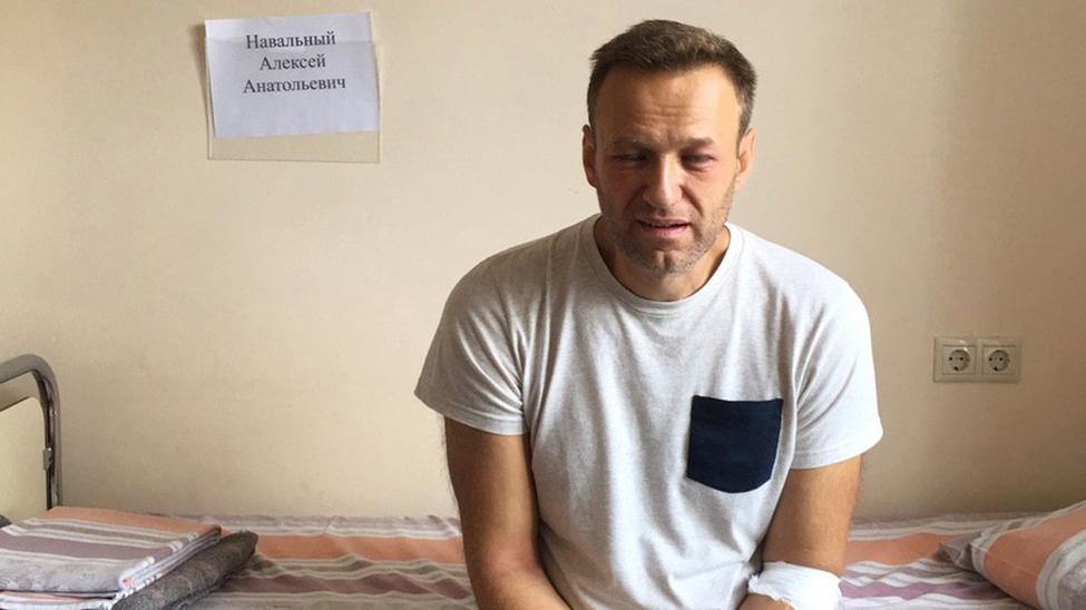 Alexeï Navalny pense avoir été victime d'un agent toxique en prison. [Navalny.com]
