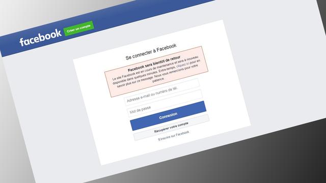 Facebook a été en panne pendant plusieurs heures. [RTS]