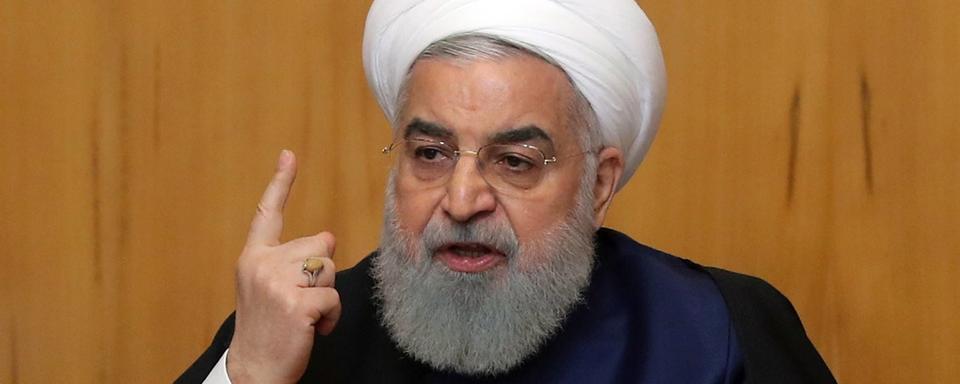 Le président iranien Hassan Rohani menace de suspendre certains de ses engagements concernant l'accord sur le nucléaire. [Keystone - EPA/Iranian presidency office]