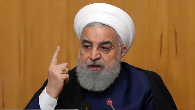 Le président iranien Hassan Rohani menace de suspendre certains de ses engagements concernant l'accord sur le nucléaire. [Keystone - EPA/Iranian presidency office]