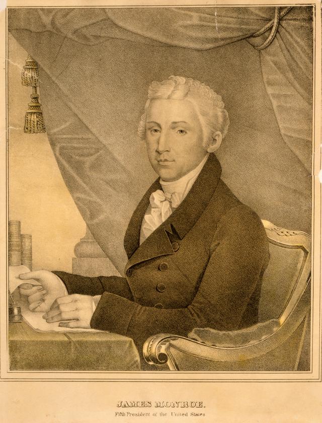 James Monroe, cinquième président des Etats-Unis de 1817 à 1825. [AFP/Aurimages - Artokoloro / Quint Lox]