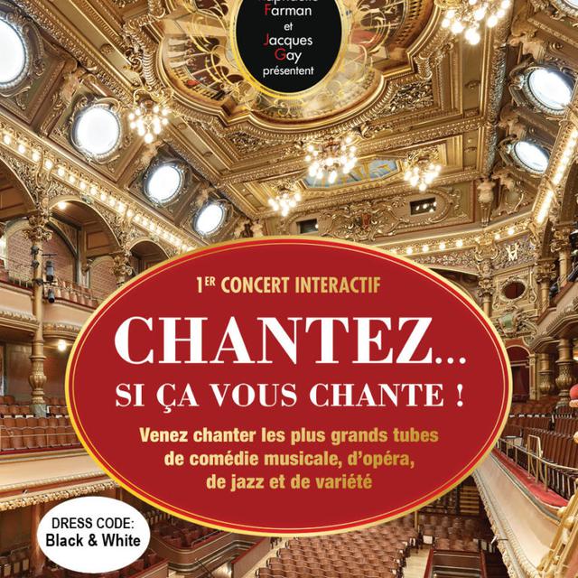 Le flyer du concert "Chantez… Si ça vous chante!". [lyricomedies.com]