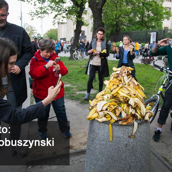 A Varsovie, la révolte des bananes. [NurPhoto - Krystian Dobuszynski]