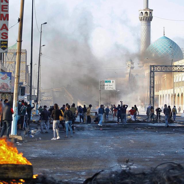 Le sud de l'Irak à feu et à sang, 27 manifestants tués. [Keystone/AP - Anmar Khalil]