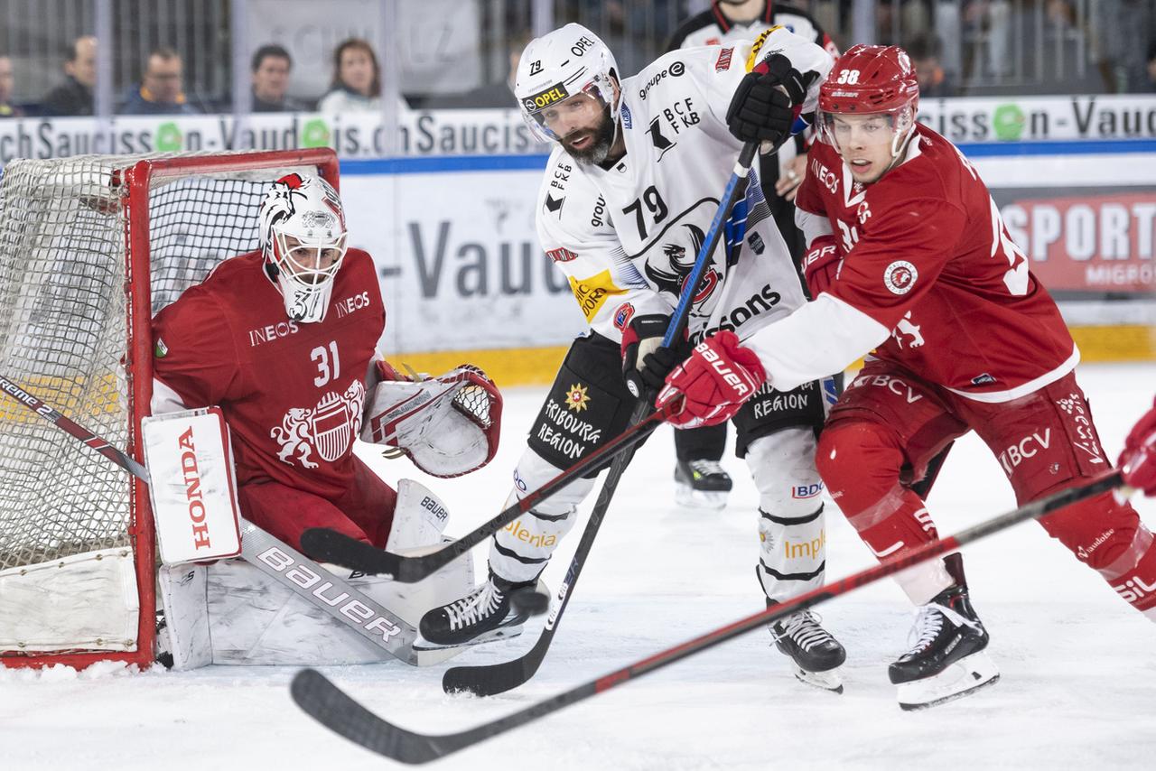 Lausanne a arraché la victoire dans la dernière seconde de la prolongation. [KEYSTONE - Adrien Perritaz]