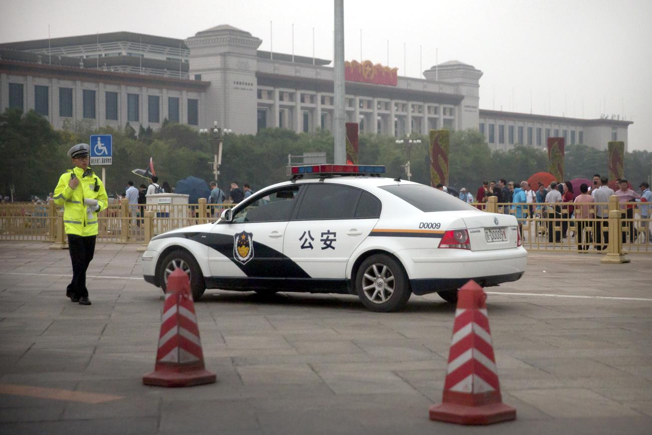La sécurité a été renforcée aux abords de la place Tiananmen à Pékin, à l'occasion des 30 ans de la répression. [AP Photo - Mark Schiefelbein]