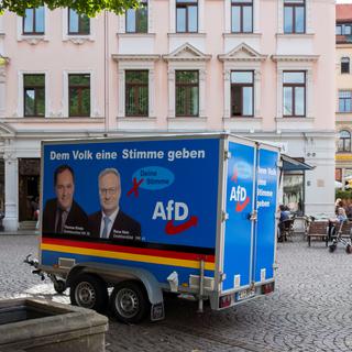 Les sondages prévoient un nouveau succès électoral pour le parti anti-migrants "Alternative pour l'Allemagne" aux scrutins du 1er septembre, en Saxe et dans le Brandebourg voisin. [REUTERS - Matthias Rietschel]
