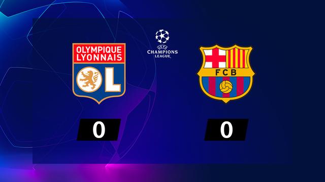 1-8e aller, Lyon - Barcelone (0-0): le résumé de la rencontre