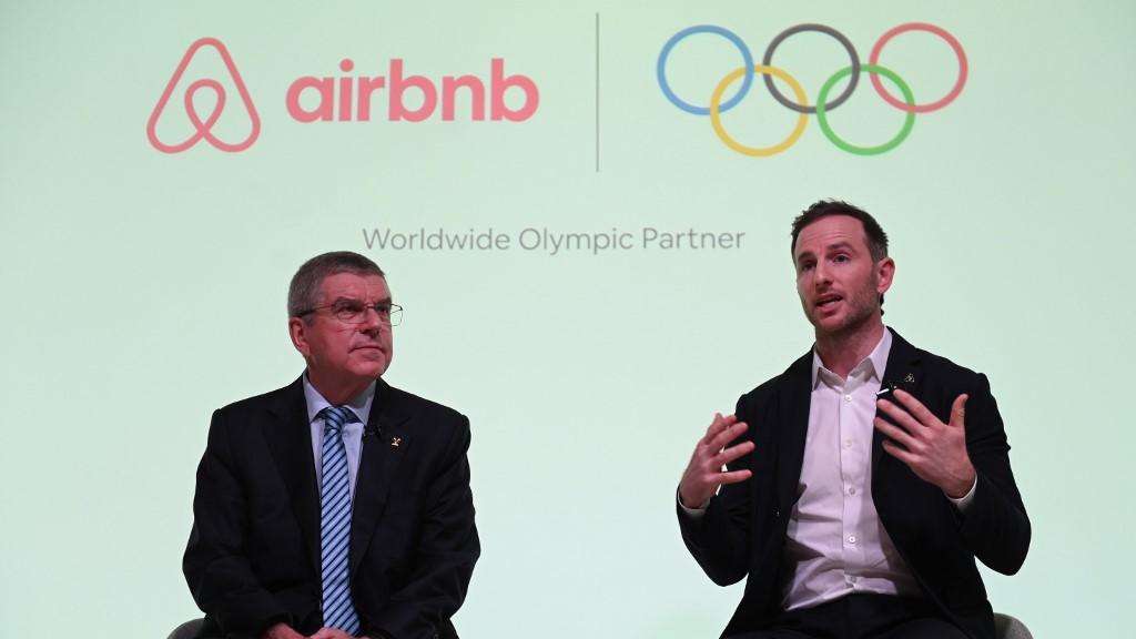 Airbnb devient un des sponsors du CIO. [AFP - Daniel Leal-Olivas]