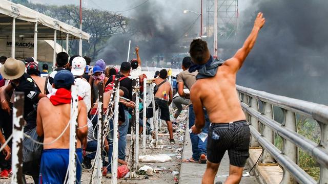 Des manifestations à Cucuta, en Colombie. [AFP - Lokman Ilhan]