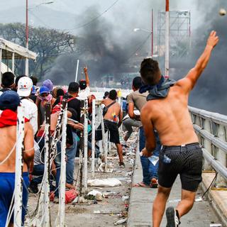 Des manifestations à Cucuta, en Colombie. [AFP - Lokman Ilhan]