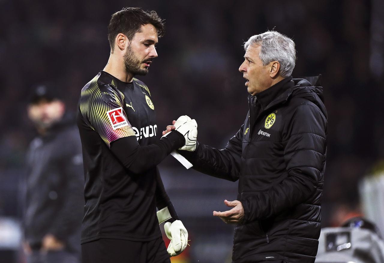 Roman Bürki est sorti sur blessure lors de la victoire de son équipe. [KEYSTONE - Friedmann Vogel]