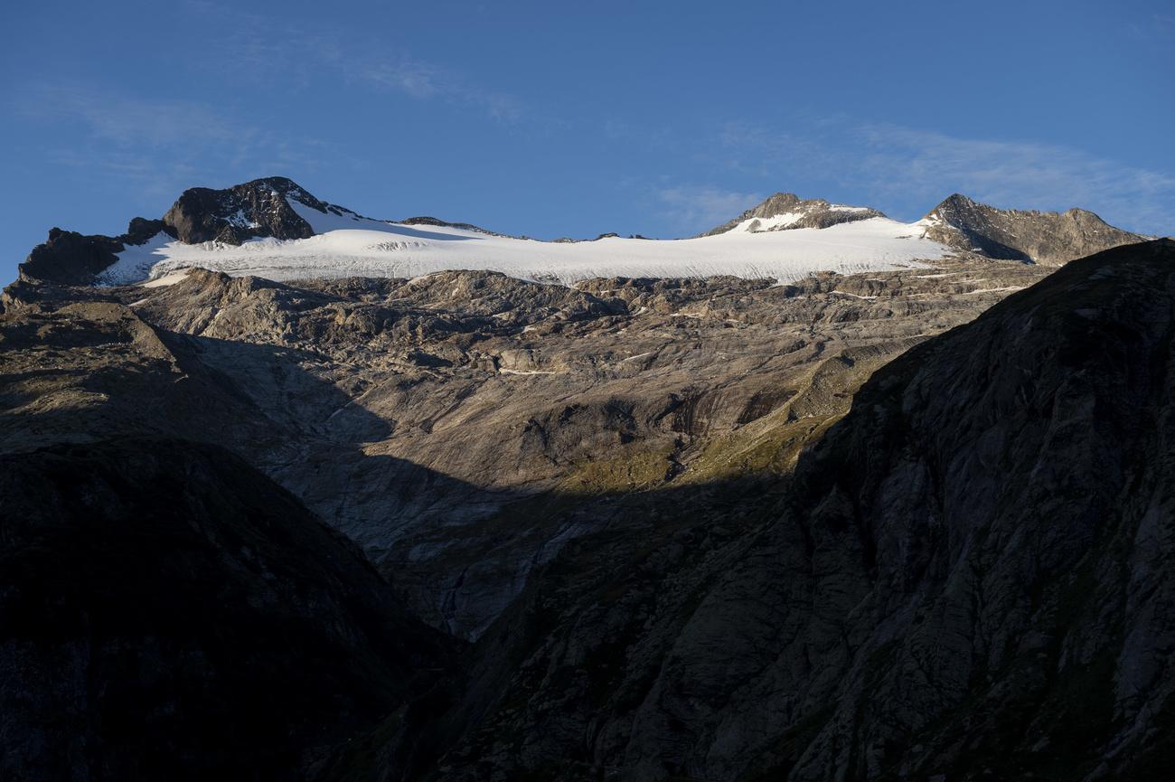 Le glacier du Basòdino recule chaque année de 8 à 10 mètres. Tessin, le 18 septembre 2019. [Keystone/Ti-Press - Francesca Agosta]