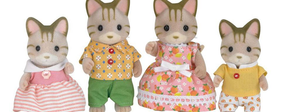 Famille chat tigre des Sylvanian. [DR]