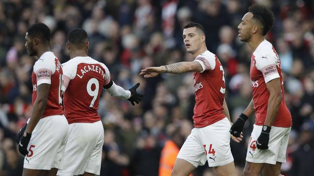 Granit Xhaka et Arsenal espèrent sauver leur saison avec l'Europa League. [KEYSTONE - Kirsty Wigglesworth]