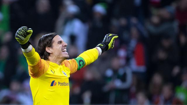 Yann Sommer est heureux. Son blanchissage lui fait oublier les malheurs connus en Europa League. [Keystone - Federico Gambarini]