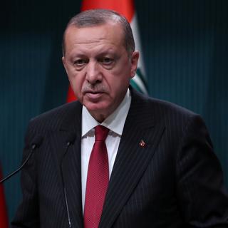 Le président turc Recep Tayyip Erdogan, ici lors d'une conférence de presse à Ankara le 14 août 2018. [Reuters - Umit Bektas]