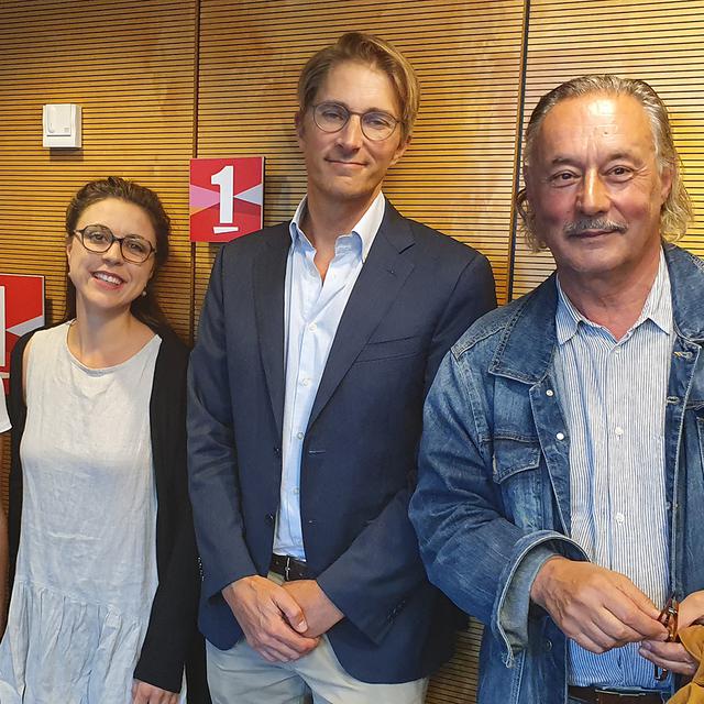 Anne Laure Gannac reçoit Lucie Rochat, Elisa Bezençon, Raphaël Heinzer et Jacques Roman.
RTS