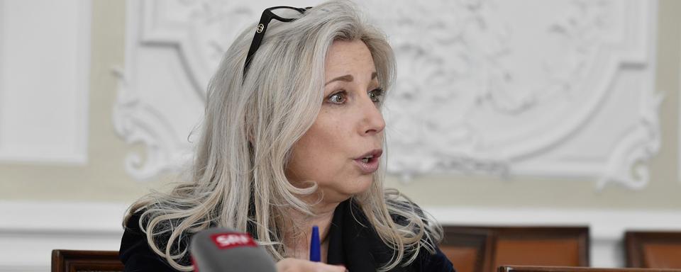 Nathalie Fontanet, conseillère d'Etat genevoise. [Keystone - Alain Grosclaude]