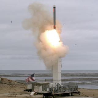 Les Américains ont lancé avec succès un missile d'une portée supérieure à 500 km. [DoD/AFP - Scott Howe]