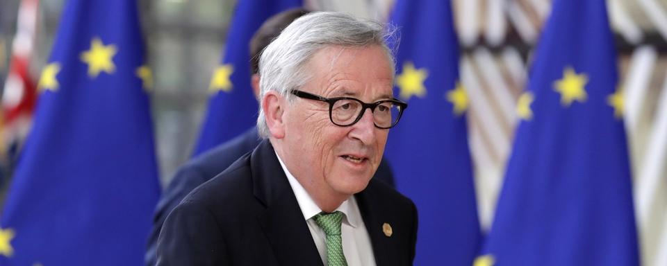 Jean-Claude Juncker est prêt à discuter avec la Suisse sur l'accord-cadre. [Keystone - EPA/Stephanie Lecocq]