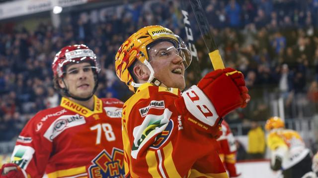 Le derby pour Bienne contre Berne grâce, notamment, au top scorer Rajala! [Freshfocus - Estelle Vagne]