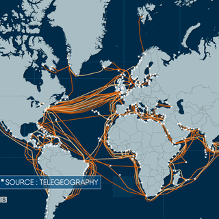 Cartographie des câbles sous-marins d'internet [RTS - Géopolitis]