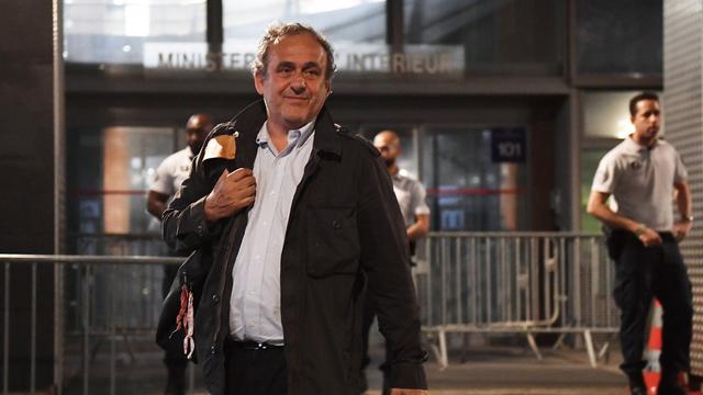 Michel Platini avait été placé en garde à vue mardi. [Keystone - Julien de Rosa]