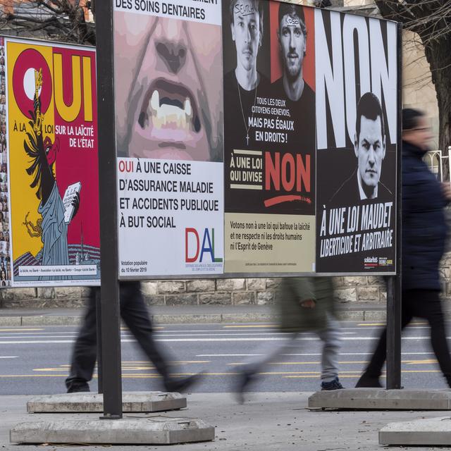 Les Genevois votent le 10 février sur la caisse publique d'assurance maladie. [KEYSTONE - Martial Trezzini]