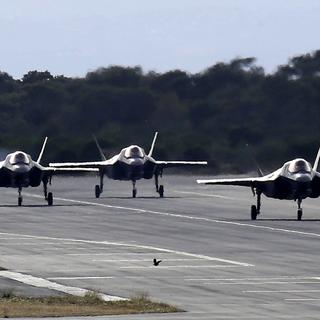 Les USA menacent d'exclure la Turquie du programme d'avions de chasse F-35. [EPA/Keystone - Petros Karadjias]