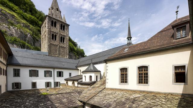 L'Abbaye de St-Maurice (VS). [Keystone - Olivier Maire]