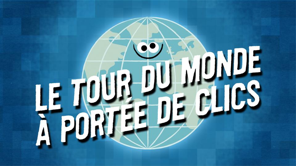 Le tour du monde à portée de clics, un épisode de Paléofutur. [RTS Découverte - © CartoonBase]