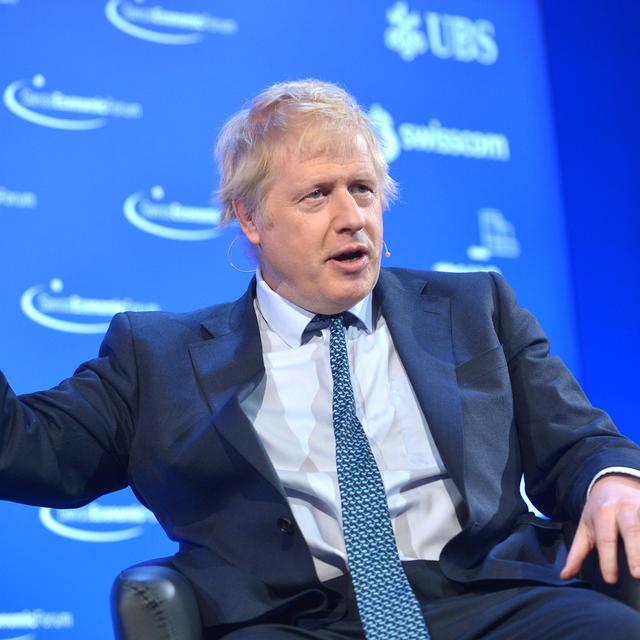 Boris Johnson lors du Swiss Economic Forum à Interlaken le 24.05.2019. [Keystone - SWISS ECONOMIC FORUM]