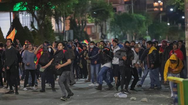 Manifestations en Bolivie. [Keystone - EPA/Martin Alipaz]