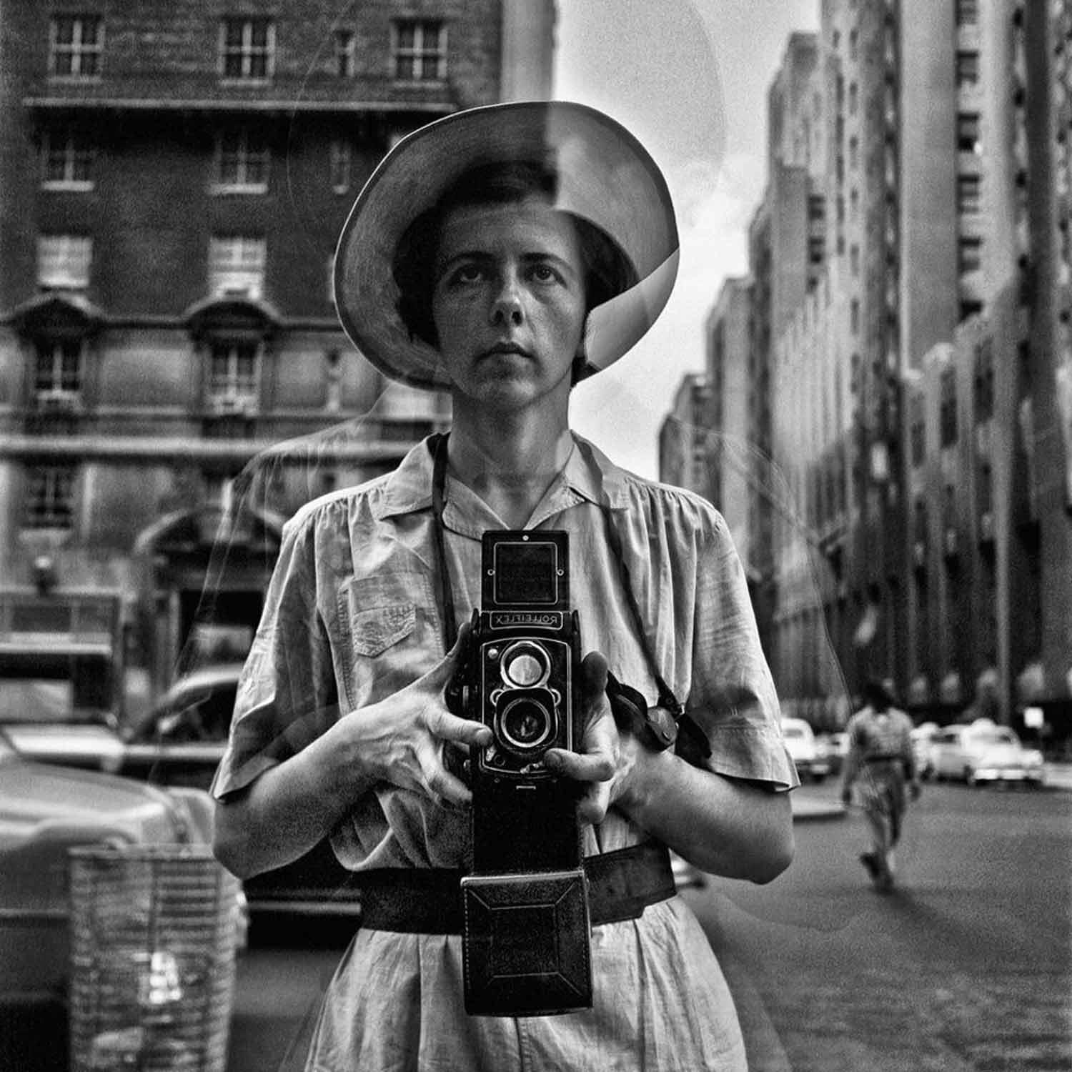 Un autoportrait de Vivian Maier. [AFP - Museo Roma in Trastevere]