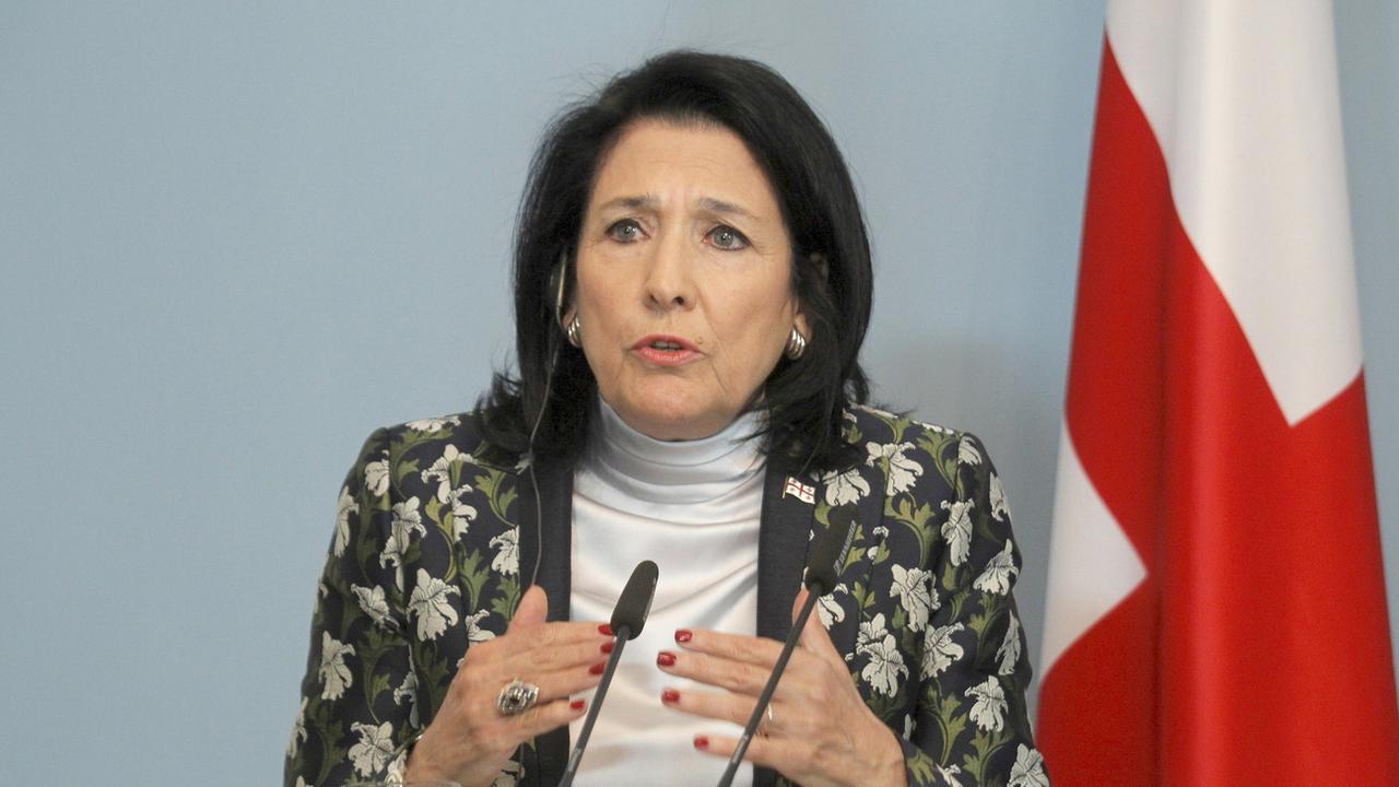 Le site web de la présidente géorgienne Salome Zourabichvili fait partie de ceux concernés par la cyberattaque. [EPA - Toms Kalnins]