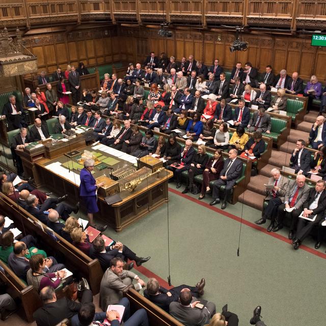 La Chambre des communes a voté en faveur d'un report du Brexit. [AFP - Mark Duffy/UK Parliament]