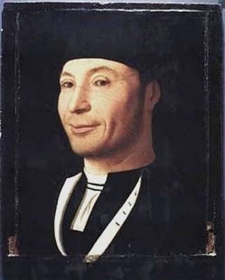 "L'homme qui rit" d'Antonello de Messine, 1470. [Sicile, Musée de Cefalù.]