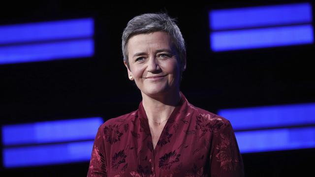 Margrethe Vestager passe le grand oral au Parlement européen. [Keystone - Francisco Seco]