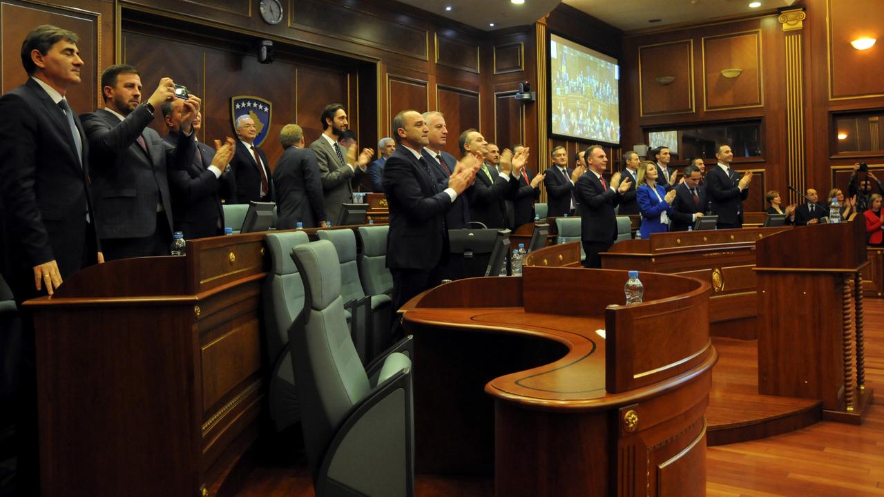 Le Parlement du Kosovo en décembre 2018 [Reuters - Laura Hasani]