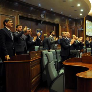 Le Parlement du Kosovo en décembre 2018 [Reuters - Laura Hasani]