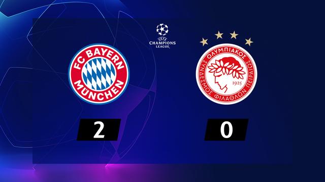 4ème journée, Bayern Munich - Olympiakos (2-0): résumé de la rencontre