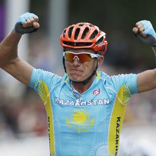 Le cycliste Alexandre Vinokourov. [AP Photo/Keystone - Sergey Ponomarev]