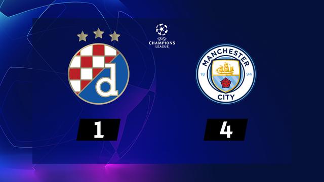 6ème journée, Dinamo Zagreb - Manchester City (1-4): triplé de Gabriel Jesus, élimination du Dinamo