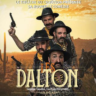 Affiche "Les Dalton", le western délirant en spectacle au Bouveret (VS). [www.croution.ch]