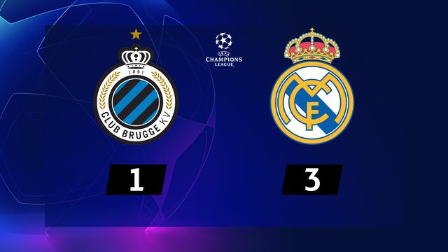 6ème journée, Bruges - Real Madrid (1-3): Bruges en Europa League malgré la défaite face au Real