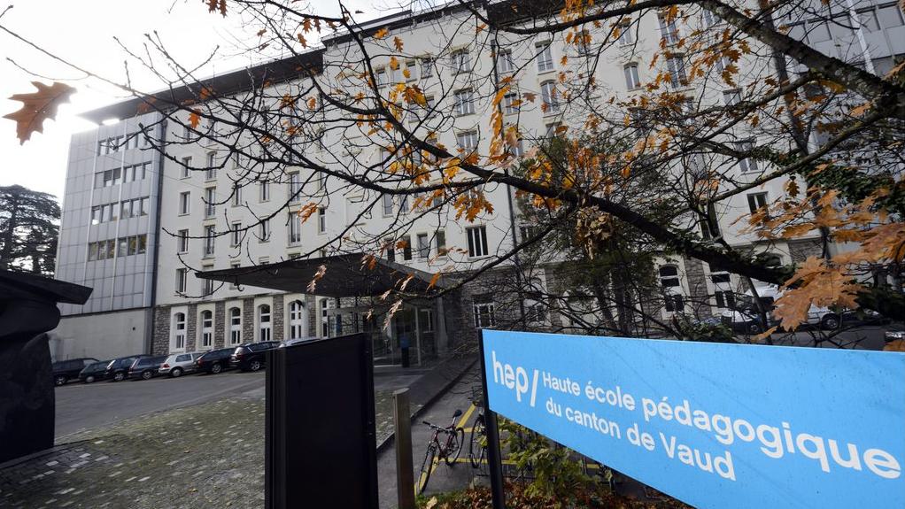 Le bâtiment de la Haute école pédagogique du canton de Vaud, à Lausanne. [Keystone - Laurent Gilliéron]