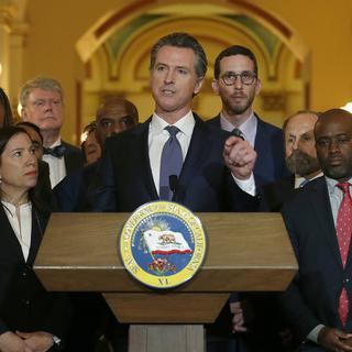 Le gouverneur démocrate de Californie, Gavin Newsom, annonce un moratoire sur les exécutions. [Keystone/AP photo - Rich Pedroncelli]