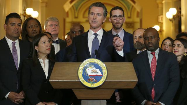 Le gouverneur démocrate de Californie, Gavin Newsom, annonce un moratoire sur les exécutions. [Keystone/AP photo - Rich Pedroncelli]